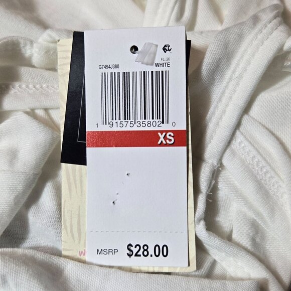 Miken Juniors Knot-Hem Cover-up Swim Dress White XS Summer Beach Vacation NWT - Picture 7 of 7